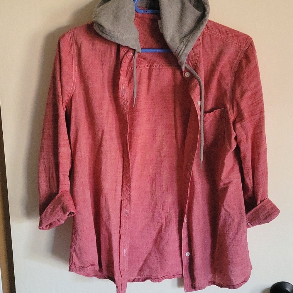 Empyre button up with hood